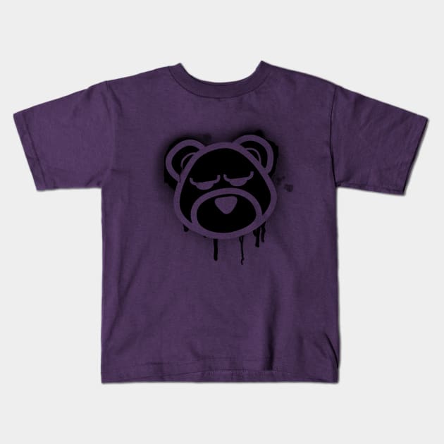 Graffiti Bear Kids T-Shirt by bobbuel